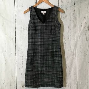 Loft V-neck Dark Gray Work Dress